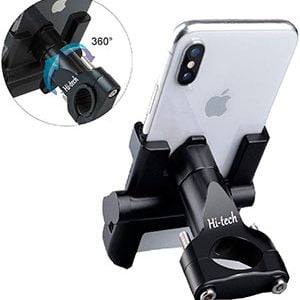 Hi-Tech Soporte Manillar Moto Bicicleta para movil 4-7 Pulgadas