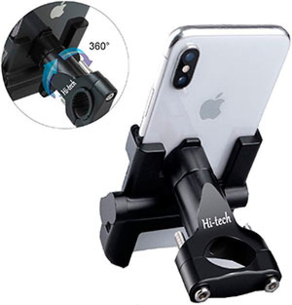 Hi-Tech Soporte Manillar Moto Bicicleta para movil 4-7 Pulgadas
