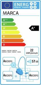 Ejemplo Etiqueta Energética aspiradores